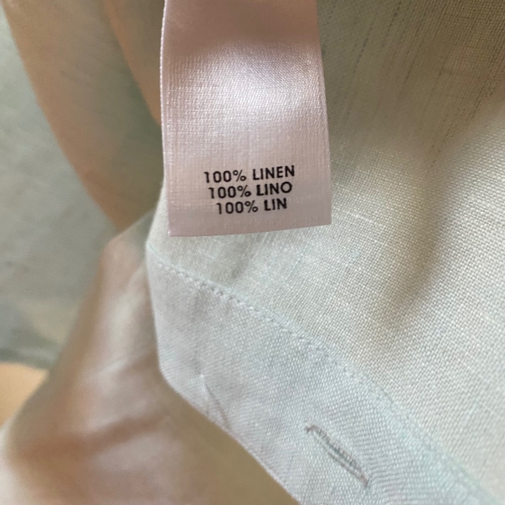 Worth New York Linen Shirt Women's Small Button Down Long Sleeve Made in USA - Picture 5 of 6